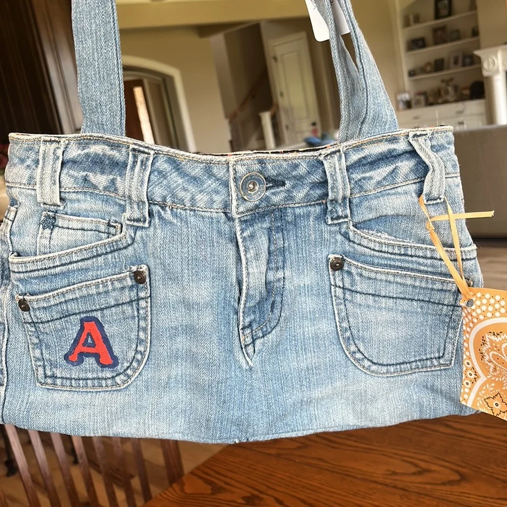 Auburn University Denim Purse Jean Bag New